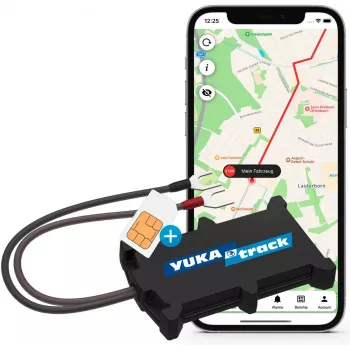 YUKAtrack easyWire 4G AIO GPS Car Tracker with SIM and Data Flat