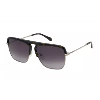 ZADIG & VOLTAIRE SZV321 Okulary przeciwsłoneczne Unisex Havana Acetate Brązowy Gradient 60mm