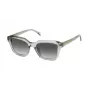 ZADIG & VOLTAIRE SZV364-5009RM Unisex Prostokątne Okulary Przeciwsłoneczne - Czarna Oprawka Acetatowa, Szare Soczewki Gradientowe - 50/17/140 mm