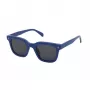 ZADIG & VOLTAIRE SZV401-480D82 Unisex Prostokątne Okulary Przeciwsłoneczne - Czarna Oprawka Acetatowa, Szare Soczewki Poliwęglanowe, 48/17/140 mm