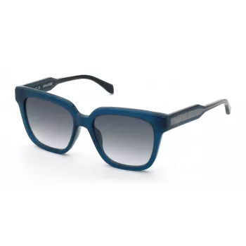 ZADIG & VOLTAIRE SZV452-530D99 Okulary przeciwsłoneczne damskie - oprawka z acetatu w kolorze havana, brązowe soczewki gradientowe, ochrona UV400
