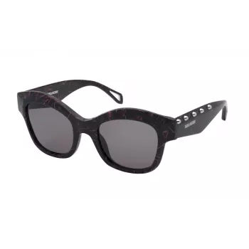 Okulary przeciwsłoneczne ZADIG & VOLTAIRE damskie motylkowe SZV410-520803 Czarny/Grey Gradient 52mm