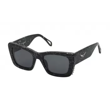 Zadig & Voltaire Damskie Okulary Przeciwsłoneczne Cat Eye SZV411V510869 Havana Brown Gradient 51mm