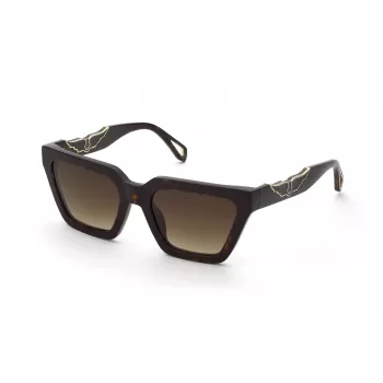 ZADIG & VOLTAIRE Damskie okulary przeciwsłoneczne Cat Eye SZV418-53722Y Havana Brown Gradient 53mm