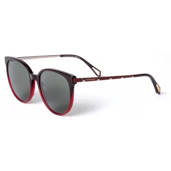 Okulary przeciwsłoneczne ZADIG & VOLTAIRE damskie SZV307-5506BD - Prostokątna oprawka acetatowa z soczewkami poliwęglanowymi UV400 w kolorze szarym 55/19/145 mm