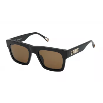 Okulary przeciwsłoneczne ZADIG & VOLTAIRE damskie SZV325-530700 Grey Havana Acetate Square 53mm