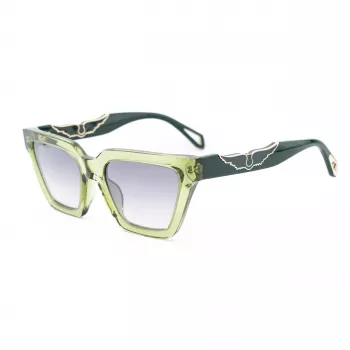 Okulary przeciwsłoneczne ZADIG & VOLTAIRE damskie SZV418-53M40X Havana Acetate Square Frame Brązowe Szkła 53/19/140 mm