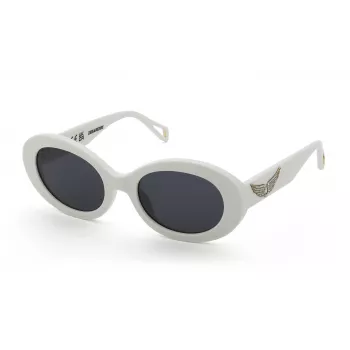 Okulary przeciwsłoneczne ZADIG & VOLTAIRE dla kobiet SZV460S5303GF - czarna oprawka acetatowa, szare soczewki gradientowe, 53 mm