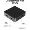ZAGG 4 Port Hub Black/Grey