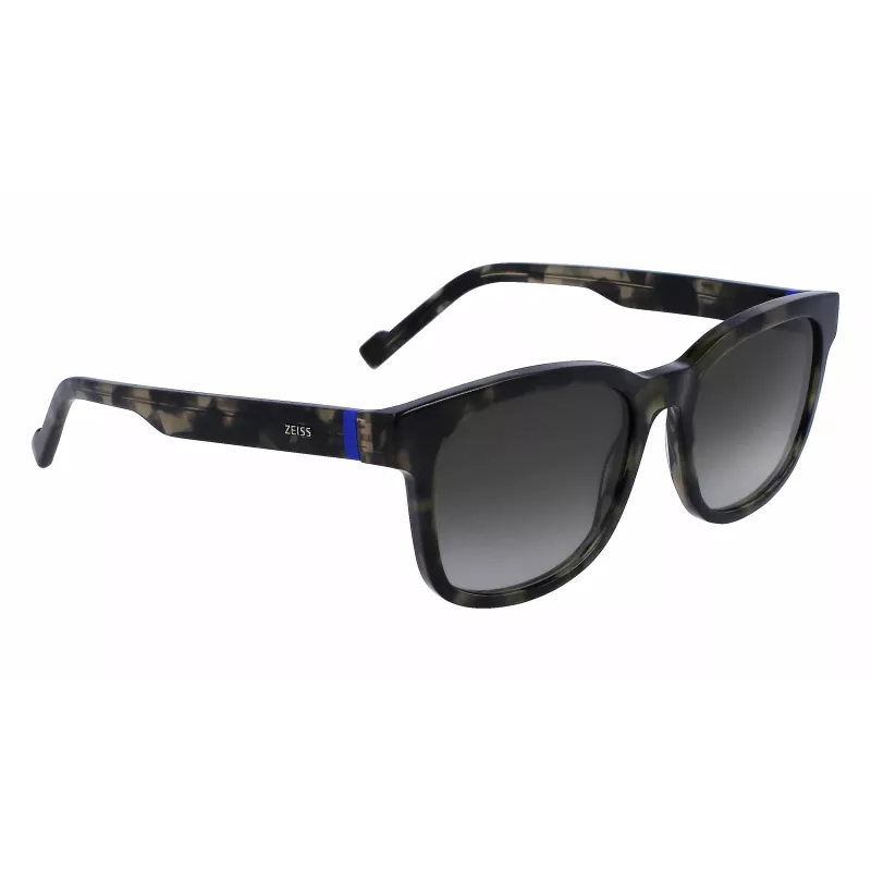ZEISS MAN Okulary przeciwsłoneczne ZS23528S5192 - Klasyczna prostokątna oprawka acetatowa, ochrona UV400, soczewki 53 mm