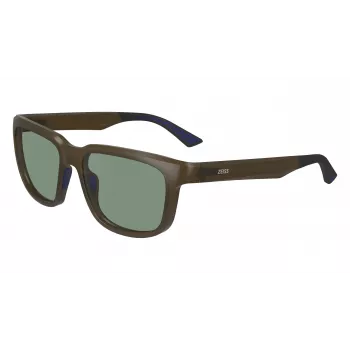 ZEISS MAN Okulary przeciwsłoneczne ZS23530S55173 Kwadratowa czarna oprawka szare szkła 55/17/145 mm