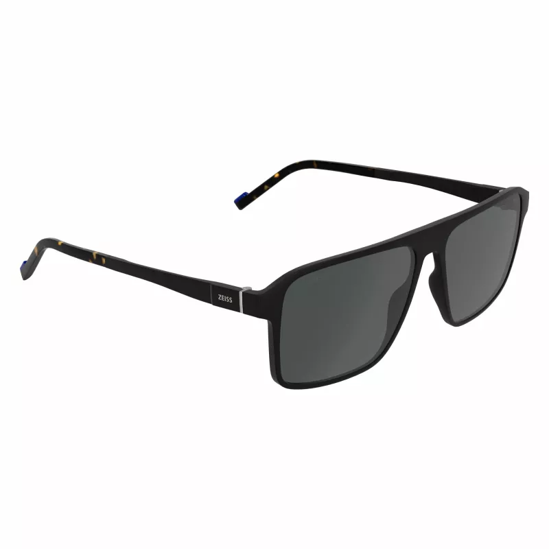 Okulary przeciwsłoneczne ZEISS MAN ZS25564S-2 Prostokątne Czarna Oprawka Szare Szkła 57mm