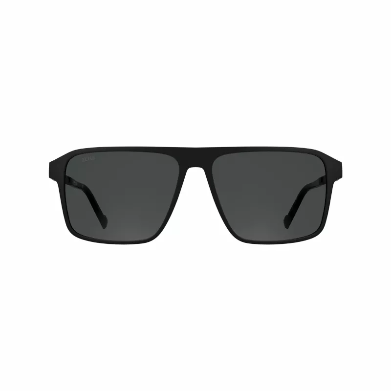 Okulary przeciwsłoneczne ZEISS MAN ZS25564S-2 Prostokątne Czarna Oprawka Szare Szkła 57mm
