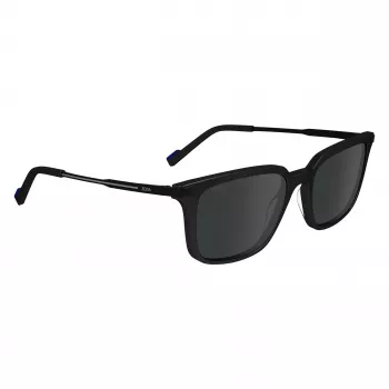 Okulary przeciwsłoneczne ZEISS MAN ZS24719S-1 - Czarna oprawka acetatowa, szare soczewki poliwęglanowe, 54/18/145 mm