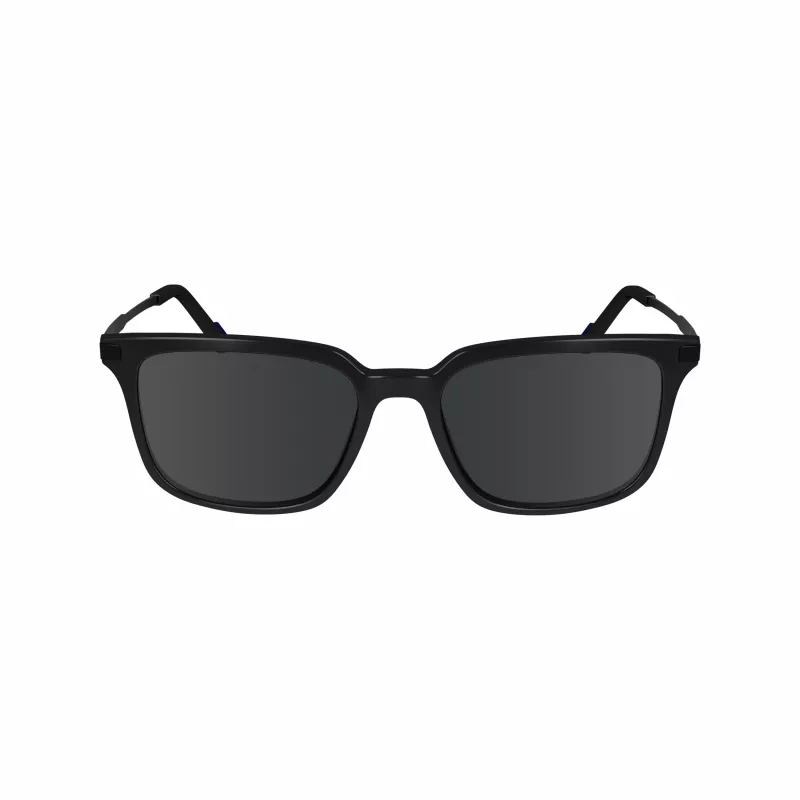 Okulary przeciwsłoneczne ZEISS MAN ZS24719S-1 - Czarna oprawka acetatowa, szare soczewki poliwęglanowe, 54/18/145 mm