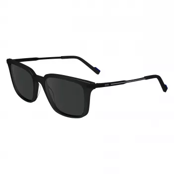 Okulary przeciwsłoneczne ZEISS MAN ZS24719S-1 - Czarna oprawka acetatowa, szare soczewki poliwęglanowe, 54/18/145 mm