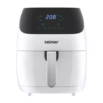 Zelmer ZAF5501W Frytownica beztłuszczowa, 5L, 1500W, Dotykowy panel, Biała