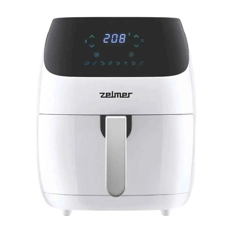 Zelmer ZAF5501W Frytownica beztłuszczowa, 5L, 1500W, Dotykowy panel, Biała