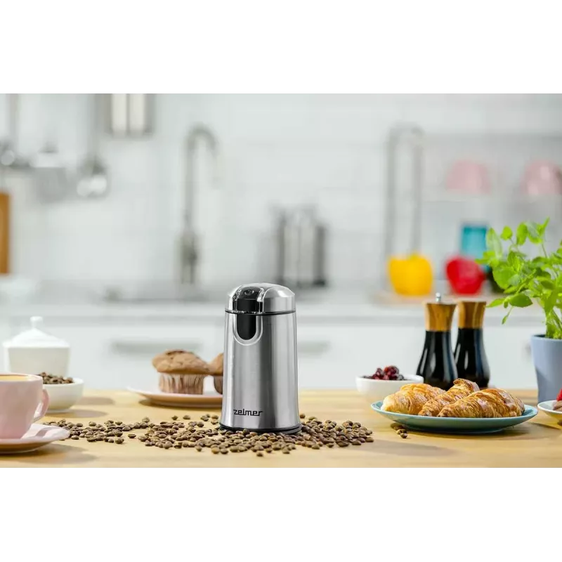 Młynek do kawy Zelmer ZCG7425, 150 W, nożowy, pojemność 50 g, czarny