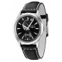 ZENO MAN 6662-7004Q-G1 Swiss Quartz Męski Zegarek 42mm Czarna Tarcza Skórzany Pasek