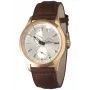 ZENO MAN 66627004QPRF 42mm Swiss Automatic Watch Black Dial Brown Leather