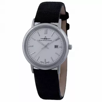 ZENO MAN Automatic Watch ZE5177-1 (38mm) Black Dial Leather Strap