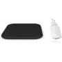 Zens Single Wireless Charger Combi Pack USB – ładowarka bezprzewodowa Qi z certyfikatem, 10W szybkie ładowanie, z adapterem sieciowym 12W, czarna