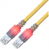 Kabel krosowy ZVK GmbH EasyLan DualBoot LED CAT 6 SFTP RJ-45 męski do RJ-45 męski 50cm Żółty CS1OYCDCD0005