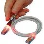 Kabel krosowy ZVK GmbH EasyLan DualBoot LED CAT 6 SFTP RJ-45 męski do RJ-45 męski 50cm Żółty CS1OYCDCD0005
