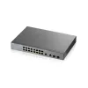 ZyXEL GS1350-18HP-EU0101F Smart Managed Gigabit PoE+ Switch z 16 portami PoE+ i 2 uplinkami SFP, budżet 250W