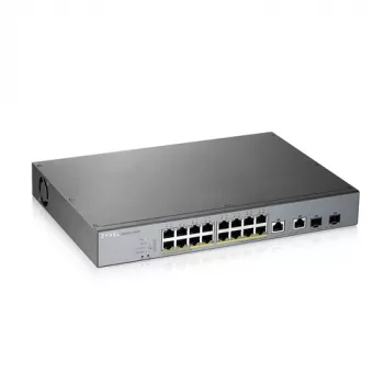 ZyXEL GS1350-18HP-EU0101F Smart Managed Gigabit PoE+ Switch z 16 portami PoE+ i 2 uplinkami SFP, budżet 250W