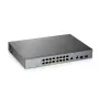 ZyXEL GS1350-18HP-EU0101F Smart Managed Gigabit PoE+ Switch z 16 portami PoE+ i 2 uplinkami SFP, budżet 250W