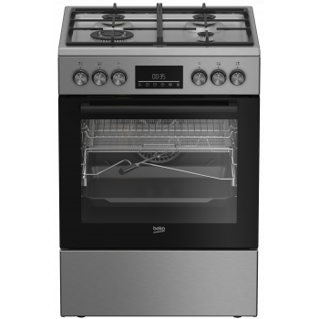 Beko FBMA61330GXDTN kuchnia gazowa z jednym piekarnikiem elektrycznym 72 l, 60 cm