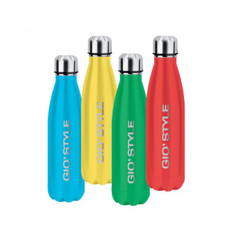 GIOSTYLE Thermos Energy 0,5 l butelka termiczna próżniowa, czerwony/jasnoniebieski/żółty/zielony