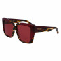 Okulary przeciwsłoneczne damskie Ferragamo SF1060SN-215, oprawki Havana, brązowe gradientowe soczewki, 55mm