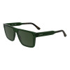 Okulary przeciwsłoneczne męskie Lacoste L6059SN-301 prostokątne, oprawki Havana, brązowe soczewki, 56mm