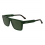 Okulary przeciwsłoneczne męskie Lacoste L6059SN-301 prostokątne, oprawki Havana, brązowe soczewki, 56mm