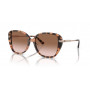 Okulary przeciwsłoneczne damskie Michael Kors MK2185BU34491 Cat Eye, oprawki Dark Tortoise, brązowe gradientowe soczewki, 56/17/140 mm