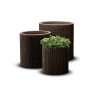 Zestaw doniczek KETER Cylinder Planters S+M+L brązowy
