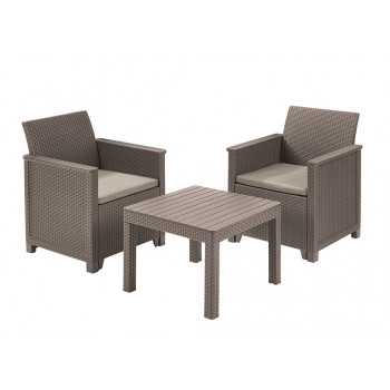 KETER Zestaw mebli ogrodowych Elodie Balcony Set ze stołem Classic beige