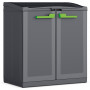 KETER System segregacji odpadów Split Basic 110L System recyklingu 68x39x85cm ciemny szary/czarny