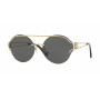 Damskie okulary przeciwsłoneczne Versace VE21841252876 Pilot, blade złoto, szare gradientowe, 61mm