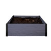 KETER Obrzeże do kwadratowej rabaty kwiatowej Maple Square 106x106x32cm szare