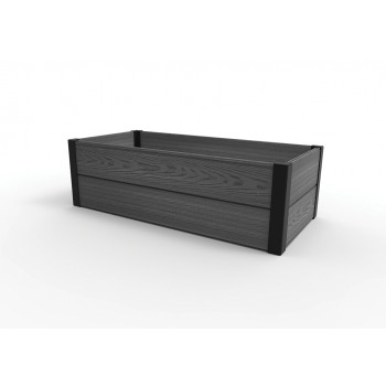 KETER Prostokątna obrzeże rabaty Maple Trough 106x52x32cm szary
