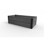 KETER Prostokątna obrzeże rabaty Maple Trough 106x52x32cm szary