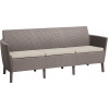 KETER Salemo Sofa 3-osobowa beżowa