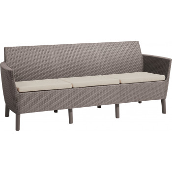 KETER Salemo Sofa 3-osobowa beżowa