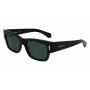 Ferragamo Męskie Okulary Przeciwsłoneczne SF2011S-001 Prostokątne, Czarna Oprawka, Szare Soczewki, 53mm