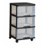 CURVER System 3 szuflad 20L System szuflad 37x39x61cm czarny/przezroczysty