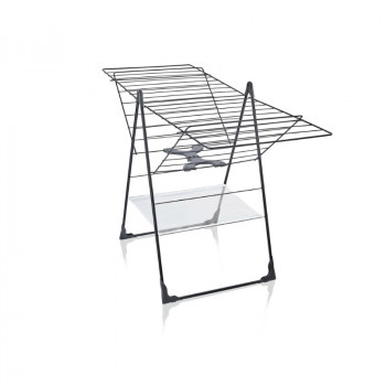 LEIFHEIT Classic 250 Flex Black składana suszarka na pranie, 25 m, czarna